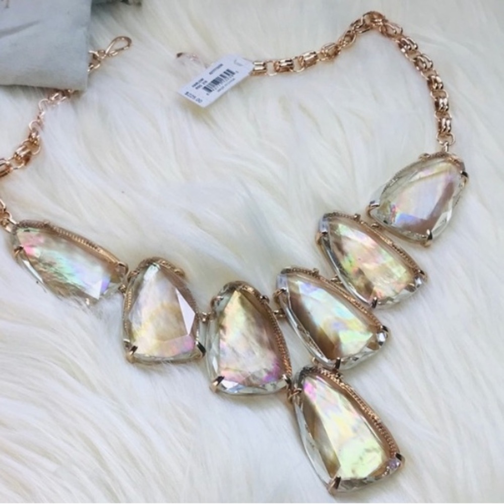 NWOT Kendra Scott Harlow RSG Brown Mother of Pearl